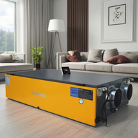 Déshumidificateur à récupération de chaleur d'air frais Tuya Smart Control pour usage domestique 50L/D avec lampe UV