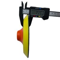 Plaques de support rotatives en mousse PU de 6 pouces de haute qualité avec fixation auto-agrippante pour le polissage de la pierre, du bois et du métal