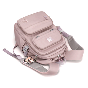 Sac à dos de voyage décontracté grande capacité et léger pour filles, sac d'école en nylon imperméable avec fermeture éclair, tendance pour le collège - Product Image 4