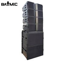 Nueva llegada altavoces line array sistema de sonido profesional 10 12 pulgadas altavoz alimentado al aire libre con conjunto de altavoces de graves line array