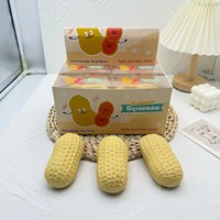 Jouet sensoriel anti-stress ASMR à presser, souple et croustillant, en blocs de construction mixtes faits à la main, saveurs Arachide, Pudding, Fromage, Orange