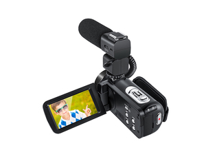 Caméscope numérique <span class=keywords><strong>HD</strong></span> <span class=keywords><strong>1080p</strong></span> de haute qualité avec écran tactile de 3 pouces, zoom optique 16x, objectif grand angle, prend en charge les cartes SD - Product Image 2
