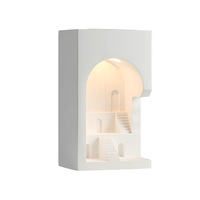 Lampe encastrée en plâtre moderne carrée, applique murale LED encastrée pour coin décoratif dans le salon, chambre à coucher, éclairage encastré au plafond