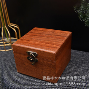กล่องใส่เครื่องประดับซาเปเล่ทรงสี่เหลี่ยมผืนผ้า 11x11x9 ซม. กล่องเก็บเครื่องประดับสไตล์ชนบท กล่องบรรจุภัณฑ์ของขวัญ - Product Image 4