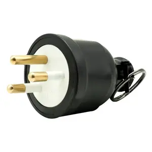 Popular Mini Adaptador Universal Plug 3 Pin 16A Preto Plug Power para Tailândia Mercado