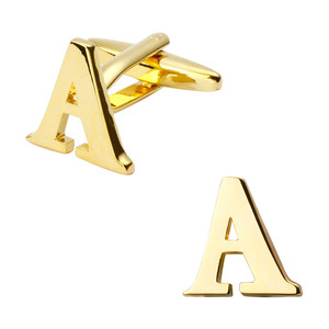 Haute qualité Français hommes <span class=keywords><strong>de</strong></span> chemise en métal en laiton or <span class=keywords><strong>argent</strong></span> A-Z lettre <span class=keywords><strong>boutons</strong></span> <span class=keywords><strong>de</strong></span> <span class=keywords><strong>manchette</strong></span> lettre Initiale Alphabet <span class=keywords><strong>boutons</strong></span> <span class=keywords><strong>de</strong></span> <span class=keywords><strong>manchette</strong></span> pour hommes - Product Image 4