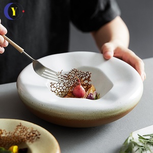 Bol en céramique moderne en forme de nid avec design irrégulier pour la vaisselle des hôtels, restaurants, clubs et cérémonies - Product Image 3