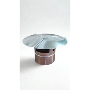 Tapa de chimenea de acero galvanizado tipo inserto, cubierta fija para chimeneas de techo - Product Image 2