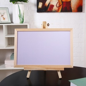 Panwenbo bảng đen nhỏ bằng gỗ 20*30cm Bảng vẽ trẻ em bảng thông báo khung gỗ dọc - Product Image 2