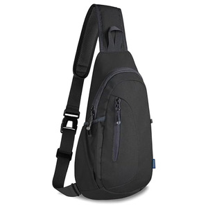 <b>Men</b> Women Kids Lightweight Zipper Crossbody Backpack Sling <b>Bag</b> for Sports Outdoor Use Small Fashion Polyester <b>Shoulder</b> <b>Bag</b> - Product Image 1