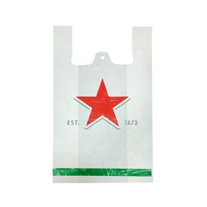 2022 Hot Sale 100% Biodegradable Compostable Gift Shopping Packaging Bag Trash T-shirt Plastic Bag