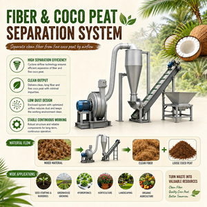 Machine à extraire la fibre de noix de coco, machine à déchiqueter la noix de coco, déchiqueteuse, ligne de production de machine à coco coir, vente chaude - Product Image 5