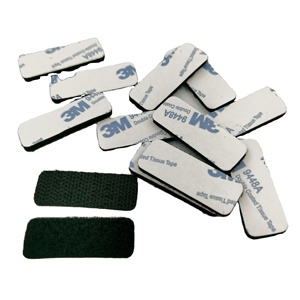 Bande auto-adhésive en nylon 100% résistante à la chaleur, super adhésive, points/carrés en velcro industriels 3M 9448A - Product Image 2