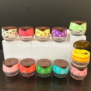 ISMAN Envase de Bálsamo Labial con Forma de Miel de 6g, Diseño de Fresa, Cereza y Sandía, Contenedor de Bálsamo Labial Vacío de Plástico AS, Logotipo Personalizado Pro - Product Image 2