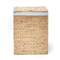 Panier à linge pliable avec fermeture, grands paniers colorés pour couvertures, fruits et légumes, sac fin en osier naturel tissé rond