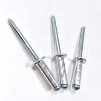 Rivets multigrip 5/32 3/16 en aluminium, rivets aveugles multigrip pour échelles avec mandrin en acier, rivets aveugles à tirer