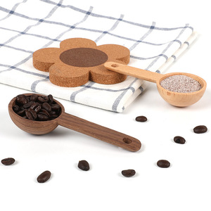 Etichetta personale 7.5/10/15ml Spice <span class=keywords><strong>caffè</strong></span> cucchiaio nero noce legno lungo manico misurino - Product Image 2