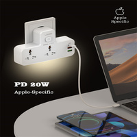 Multiprise LDNIO SC2311 avec ports USB, adaptateur mural 3 voies, 1 entrée 3 sorties