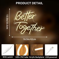 Luz LED de Neón Icónica para Decoración y Publicidad con Múltiples Colores y Pantalla Personalizada