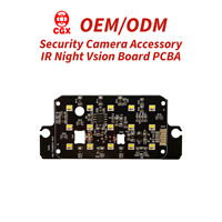 Panneau PCBA infrarouge et lumière blanche à double spectre 3030 pour caméra de sécurité CCTV, accessoire personnalisé IR 850nm 940nm, vision nocturne