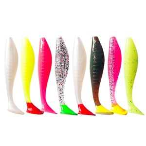 Señuelo Biónico TPR de Cola en T, Suave, Luminoso en la Oscuridad, de 8-10cm, para Pesca de Lubina en Aguas Medias, Alta Elasticidad, UV - Product Image 1