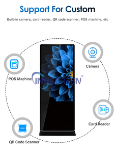 Ingscreen tầng thường vụ Top bán phương tiện truyền thông Android 11 1GB + 32GB Full HD LCD kỹ thuật số biển Máy nghe nhạc quảng cáo kiosk màn hình cảm ứng - Product Image 6