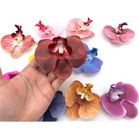 Jolie fleur artificielle personnalisée orchidée papillon Ornements décoratifs exagérés en 3D de Phalaenopsis Fleur de Phalaenopsis réaliste