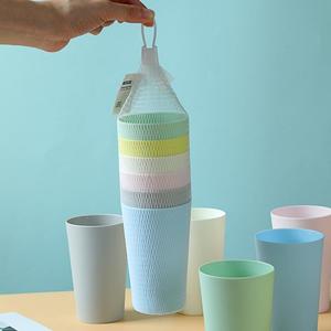 Ensemble de 6 gobelets en plastique réutilisables écologiques, gobelets de couleur unie pour les smoothies, l'eau et les boissons froides - Utilisation pour les fêtes, passe au <span class=keywords><strong>lave</strong></span>-<span class=keywords><strong>vaisselle</strong></span> - Product Image 2