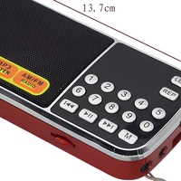 Radio de poche portable Yimeida L-088 AM/FM, lecteur MP3 Gurbani Coran, prise en charge USB, écran LED, batterie rechargeable pour le Canada et l'Inde