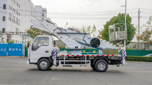 Camión ISUZU Certificado Internacionalmente para Trabajos en Altura de 30m, Camión de Trabajo Aéreo de 32m con Sistema Completo de Protección de Seguridad - Product Image 4