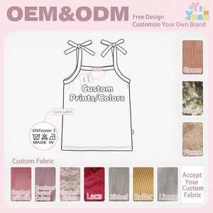 <span class=keywords><strong>Canotte</strong></span> Casual Personalizzate in Cotone a Costine con Spalline Sottili, di Alta Qualità, ad Asciugatura Rapida e Traspiranti per Bambini e Neonati - Product Image 2