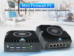 Mini PC industriel embarqué sans ventilateur avec processeur Intel i5-8260U, 4 ports GbE, 6 ports USB <span class=keywords><strong>3</strong></span>.<span class=keywords><strong>1</strong></span>, 2 ports COM RS232 pour vision industrielle et affichage numérique (Edge Computing) - Product Image 2