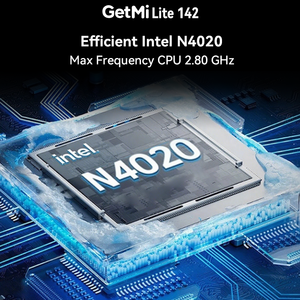 Getmi Lite 142คอมพิวเตอร์พกพาขนาด14นิ้ว Intel N4020 8GB LPDDR4 256GB SSD 2.4G + 5.0g WiFi 0.3MP ด้านหน้าแล็ปท็อป - Product Image 4