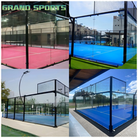 Cancha de Pádel Panorámica de Acero Resistente con Logotipo Personalizado a Color, de Calidad de Fábrica y con Garantía de Durabilidad, Nueva Tendencia en Deportes y Ejercicio