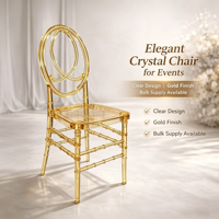 Chaises de banquet élégantes, modernes, en plastique, imperméables, portables, pour événements de luxe, mariages et hôtels
