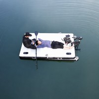 Plateforme aquatique gonflable - Quai flottant en PVC pour la pêche en lac et la piscine