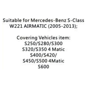 Amortisseur pneumatique W221 2005-2013, suspension pneumatique, arrière gauche, quatre roues motrices pour Benz AIRMATIC 4MATIC - Product Image 4