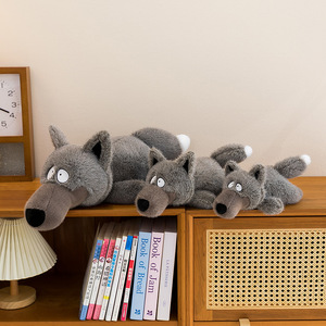 Lindo Peluche de Lobo Pequeño, Lobo Malvado, Feo y Adorable, Relleno de Algodón PP y Poliéster, Muñeco de Peluche Unisex para Dormir, Regalo - Product Image 4