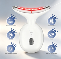 Sculpteur facial portable 7 en 1 à micro-courant ABS, masseur haute fréquence pour le visage et le cou, rechargeable par USB pour le lifting du visage