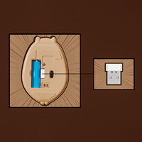 Souris sans fil USB Capybara Ergonomique 3 Boutons Droitière Mignonne pour Filles Bureau Ordinateur Portable Universelle 2.4G Gaming Sans Rétroéclairage