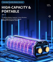 Projecteur Yinzam HY300 Pro Max Android 13 avec WiFi 6 5G, 160 Lumens ANSI, 2 Go 16 Go, Mini Vidéoprojecteur Portable pour Cinéma Maison HY300