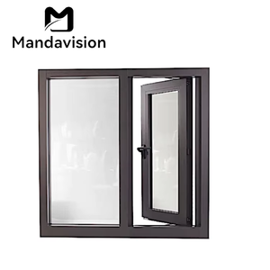 <span class=keywords><strong>Fenêtre</strong></span> à battant horizontale de style américain, cadre en aluminium, isolation thermique, insonorisation, économie d'énergie, pour usage résidentiel - Product Image 1