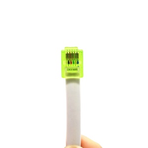 <span class=keywords><strong>Cable</strong></span> de teléfono RJ12 personalizado, <span class=keywords><strong>Cable</strong></span> de puente de teléfono plano 6P6C - Product Image 1
