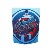 Sacs Mylar personnalisés imprimés Backpack Boyz, holographiques/soft touch, sachets Mylar autoportants de 3,5 g, Cali Packs