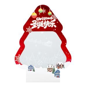 Tarjeta de Navidad 3D Hecha a Mano con Tallado en Papel, Tarjeta de Escultura en Papel Personalizada, Tarjeta de Felicitación Emergente de Navidad Cortada con Láser con Sobre - Product Image 2