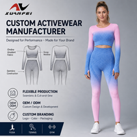 Ensemble de yoga transfrontalier Europe-Amérique pour femme, avec leggings à effet fessier galbant et haut à manches courtes, pour fitness en extérieur