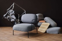Sillón Individual Redondo de Estilo Nórdico, Puff Tipo Huevo, Relajante, para Sala de Estar
