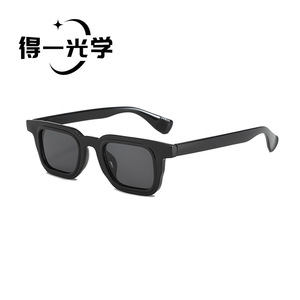 <b>Small</b> Square <b>Frame</b> <b>Sunglasses</b> Black PC UV400 Unisex Outdoors Cycling Driving - Product Image 1