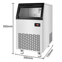 Machine à raser la glace 150 kg 24h, machine à fabriquer des blocs de glace en flocons, machine à fabriquer de la glace neige automatique commerciale pour les entreprises, prix