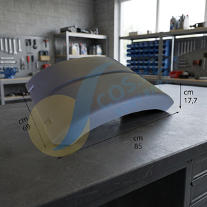 Nueva Oferta Excelente: Guardabarros Superior Derecho/Izquierdo Sin Tensores (Gris) Material PP para Camiones TGA TGS TGX, Piezas de Carrocería - Product Image 2
